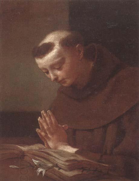 unknow artist Saint anthony of padua in prayer China oil painting art